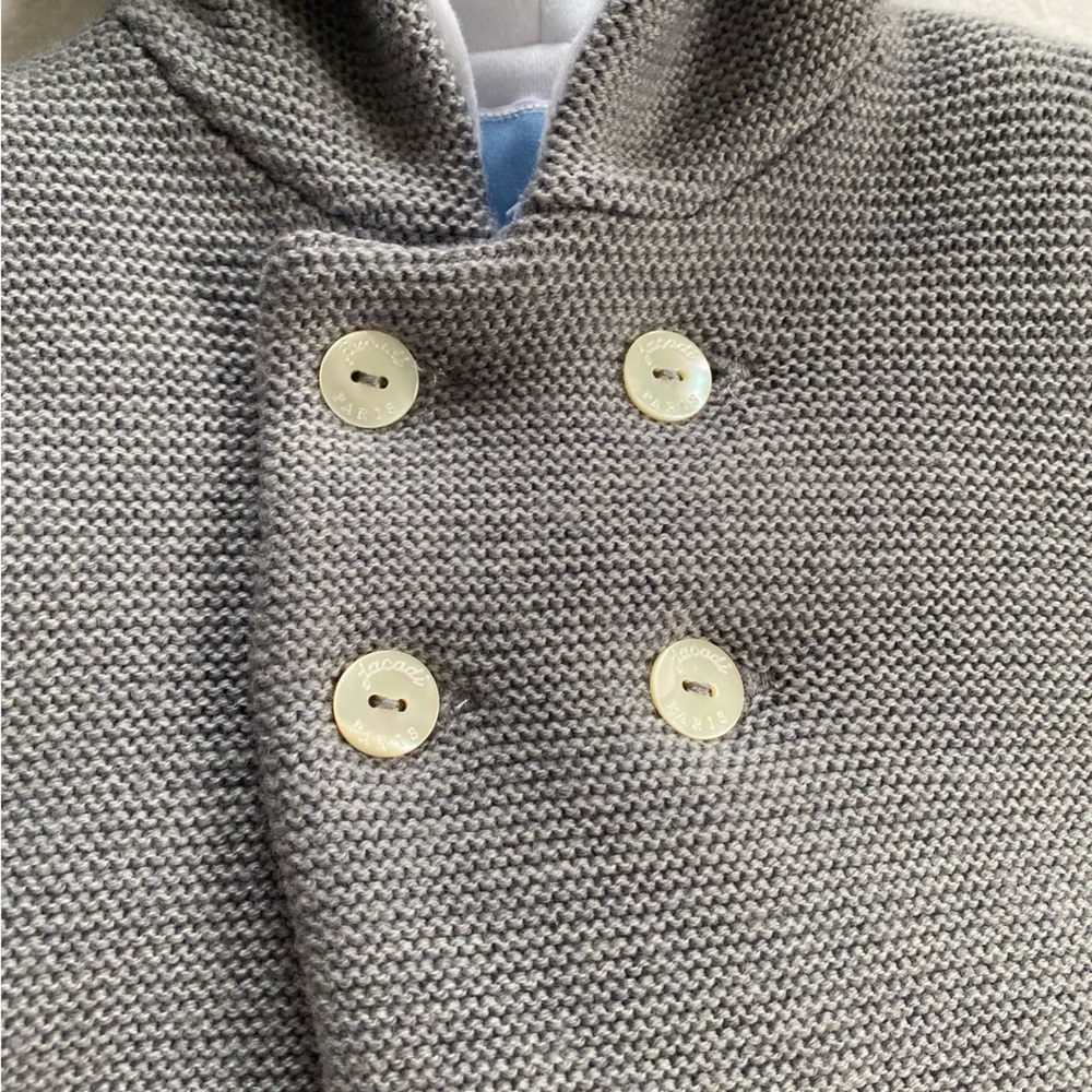 NWT Jacadi wool baby coat. Size 3 mo - Picture 5 of 7